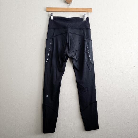 Neiwai Active Black Ski Leggings Base Layer Performance Pants Medium 4 NWT - Picture 10 of 16